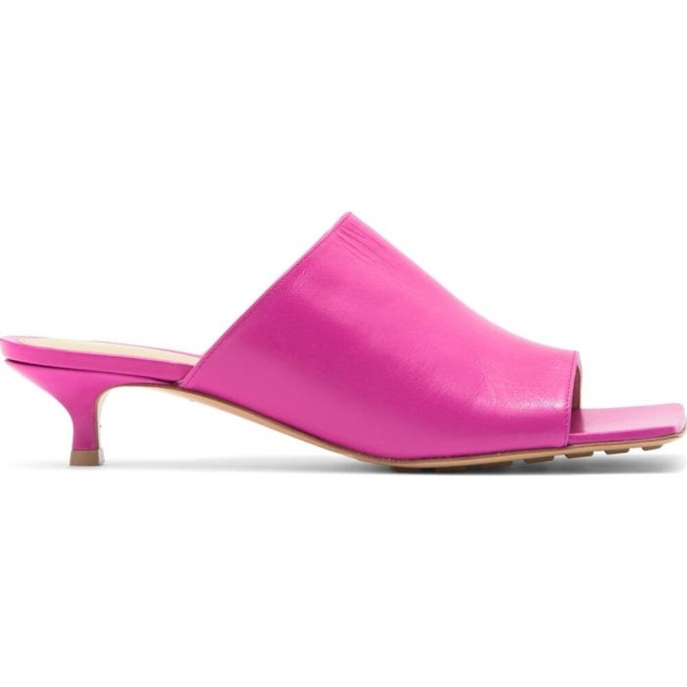 NEW BOTTEGA VENETA hollyhock Stretch Leather Slide Sandal SLIDE SIZE 38